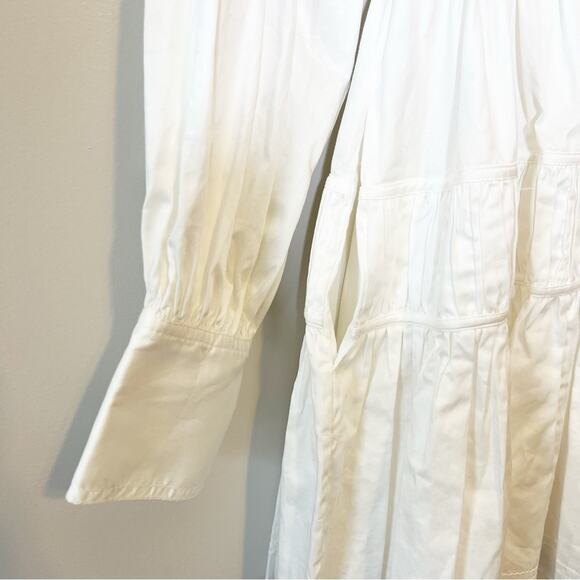 Aje Fallingwater Gathered Mini Dress Ivory Size 4 NWT - Picture 6 of 14